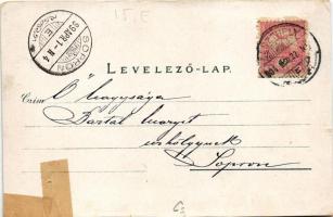 1904 Arad, Városháza, lóvasút, Vértanúk szobra, Arad-Csanádi Egyesült Vasutak palotája. Kerpel Izsó ...