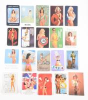 20 db hölgyeket ábárzoló reklámos kátyanaptár