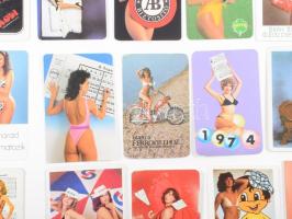 20 db hölgyeket ábárzoló reklámos kátyanaptár