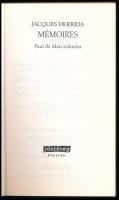 Jacques Derrida: Mémoires Paul de Man számára. Jószöveg Műhely Kiadó, 1998. Kiadói papírkötés