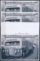 2024/11 Trolibusz 4 darabos emlékív garnitúra (30.000)
