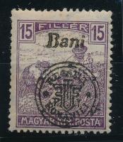 Nagyvárad 1919 Arató 15f a B betű lemezhibával, Bodor vizsgálójellel