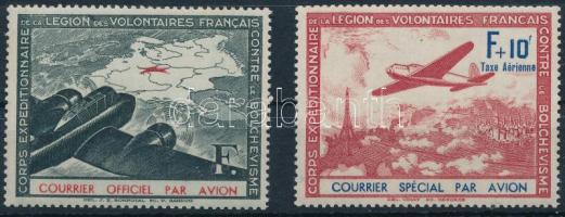 1941 Francia légió Mi II - III (Mi EUR 60.-) (Mi II kis gumihibák)