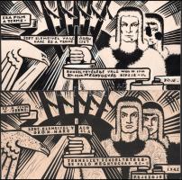 Cziglényi László (-): Félvér (Filmplakát vagy reklámterv), 1942. Tempera, fedőfehér, papír, jelzett ...