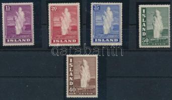 Izland 1938/39 Gejzírek 5 érték Mi 193-196 + 213 (Mi EUR 135.-)