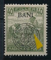 Nagyvárad 1919 Arató 40f lemezhibával, Bodor vizsgálójellel