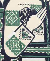 Cziglényi László (-): Félvér , bemutatja a Corvin Filmszínház, 1942 (Filmplakát terve). Tempera, fed...