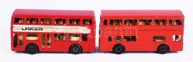 Matchbox 2 darab Londoner busz, h: 8 cm