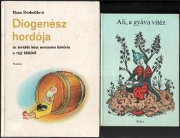 2 db - Doskocilová, Hana: Diogenész hordója és további húsz nevezetes história a régi időkből. + Ali, a gyáva vitéz. Kurd népmesék. Kiadói kartonált kötés, jó állapotban.