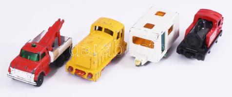 Matchbox 4 darab klf jármű, vontató, mozdony, lakókocsi