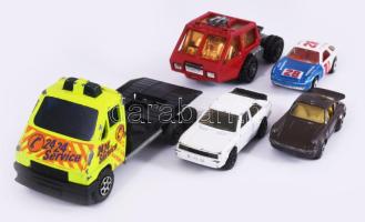 Matchbox 4 darab klf autó, kopással + Majorette francia játékautó
