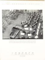 1944 Budapest képes kalendárium, asztali naptár a városról készült művészfotókkal . 54 l. 20x25 cm