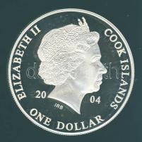 Cook-szigetek 2004. 1$ Ag (999) "Ázsia története - Szamurájok" T:PP tanúsítvánnyal!