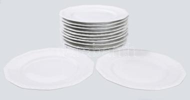 cca 1927 Rosenthal "Maria" 12 személyes süteményes tányér készlet. Jelzett, hibátlan, d: 2...