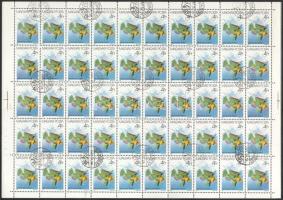 1987 Akváriumi díszhalak II. 4Ft hajtott ív a hal hasán folt lemezhibával