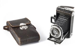 1934-1939 Kodak Vollenda 620 harmonikás fényképezőgép Kodak Anastigmat f4,5/105mm objektívvel, eredeti tokjával /