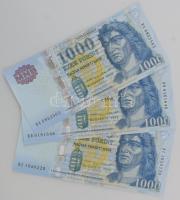 2015. 1000Ft (3x) "DA, DD, DE" T:UNC-XF