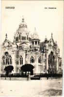 Szeged, Izraelita templom, zsinagóga. Grünwald Hermann kiadása (EK)