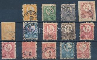 Réznyomat 13 db bélyeg közte sor + 1 díjjegyes kivágás
