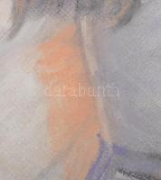 Schönberger jelzéssel: Békegalamb. Vegyes technika, papír. 39,5x30 cm. Plexiüvegezett fakeretben