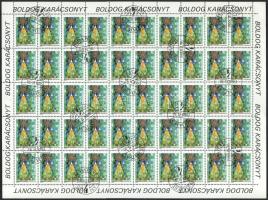 1988 Karácsony 2 db teljes ív a 23. bélyegen azonos lemezhibával