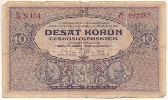 Csehszlovákia 1927. 10K "N 154 092382" T:F,VG Czechoslovakia 1927. 10 Korun "N 154 092382" C:F,VG Krause 20.