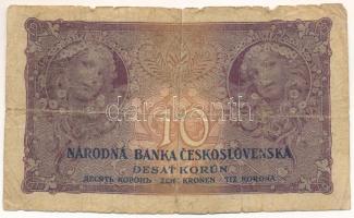 Csehszlovákia 1927. 10K "N 148 092382" T:VG
Czechoslovakia 1927. 10 Korun "N 148 092...