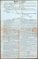 1859-1860 Tuttlingen, Magdeburger Hagelversicherungs-Gesellschaft 2 db jégkár elleni biztosítási köt...