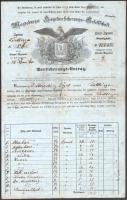 1859-1860 Tuttlingen, Magdeburger Hagelversicherungs-Gesellschaft 2 db jégkár elleni biztosítási köt...