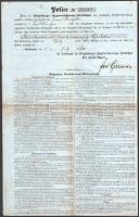 1859-1860 Tuttlingen, Magdeburger Hagelversicherungs-Gesellschaft 2 db jégkár elleni biztosítási köt...