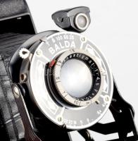 cca 1930 Balda Juwella harmonikás fényképezőgép, Anastigmat 1:4,5 F= 10,5 cm objektívvel, eredeti bő...