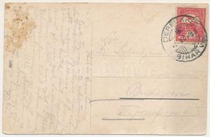 1916 Derecske, Református és római katolikus templom (fl)