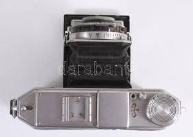 Kodak Duo 620 fényképezőgép Schneider-Kreuznach Xenar f:3,5 F:7,5 objektívvel, eredeti bőr tokjában