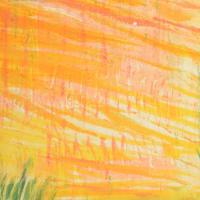 Varga Mátyás (1910-2002): Balatoni naplemente, 1965. Monotípia, papír, jelzett, paszpartuban, 38×28 ...