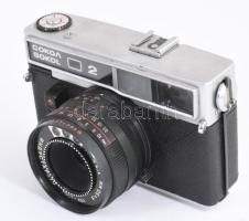 GOMZ Sokol 2 kamera Industar 70 1:2,8 -as objektívvel, eredeti bőr tokjában