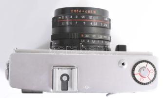 GOMZ Sokol 2 kamera Industar 70 1:2,8 -as objektívvel, eredeti bőr tokjában