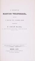 P. Gegő Elek: A moldvai magyar telepekről. Bp., 1987, ÁKV. Reprint kiadás. Kihajtható térkép-mellékl...