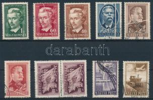 10 db bélyeg papírránccal