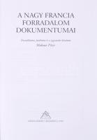 Hahner Péter (szerk.): A nagy francia forradalom dokumentumai. Osiris Kiadó, 1999. Kiadói kartonált ...