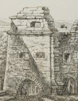 Varga Mátyás (1910-2002): Nagyvázsony, 1989. Rézkarc, papír, jelzett, számozott (26/100, 24×30 cm