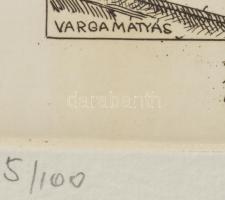 Varga Mátyás (1910-2002): 150 éves a Nemzeti Színház, 1837-1987. Rézkarc, papír, jelzett, számozott ...