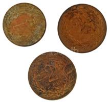 1893KB 1f bronz + 1896KB 2f bronz + 1897KB 2f bronz T:XF,VF Adamo K1, K2