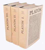 Platón összes művei I-III. Bp., 1984, Európa. Kiadói egészvászon-kötés, kiadói papír védőborítóban