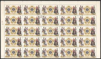 1968 Évfordulók - események 60f hajtott ív a 6. és 31. ívhelyen lemezhibával