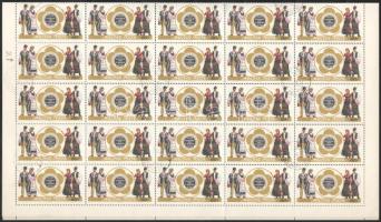 1968 Évfordulók - események 60f hajtott ív a 6. és 31. ívhelyen lemezhibával