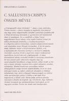 Sallustius. Magyar Helikon, 1978. Kiadói egészvászon-kötés kiadói papír védőborítóban