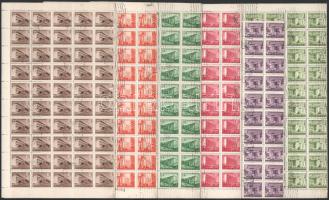 1951/1953 Épületek I. sor hajtott ívekben, egy ív kettős, egy pedig hármas fogazással