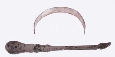 Törtezüst, jelzett, 22,3g