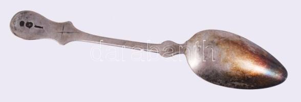 Antik ezüst (Ag) kanál, jelzett, nettó 66g