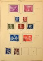 NDK tétel: gyűjteményrészek, sorok, blokkok, bélyegzett anyag, kevés egyéb, német és egyéb ország 9 ...